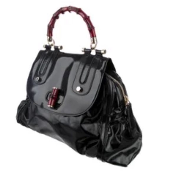 GUCCI POP DIALUX BAMBOO HANDBAG - Picture 15 of 15